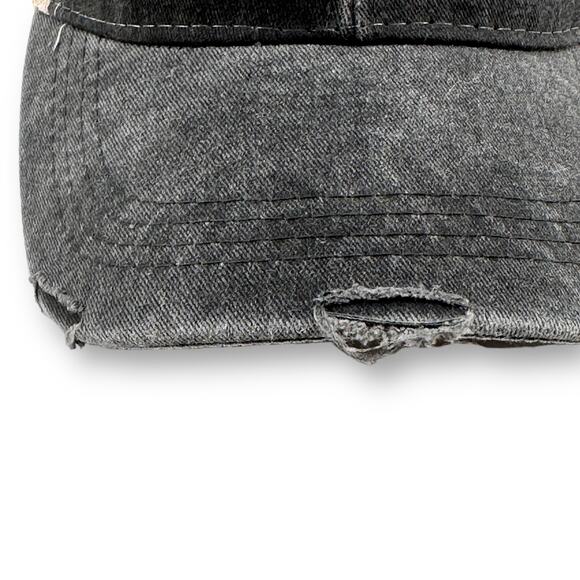 I'll Bring The Wine Distressed Mesh Back Trucker Baseball Cap Hat Piper Lou O/S - Picture 3 of 6